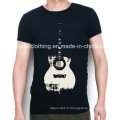 Coton personnalisé de haute qualité imprimé O Neck Men T Shirt